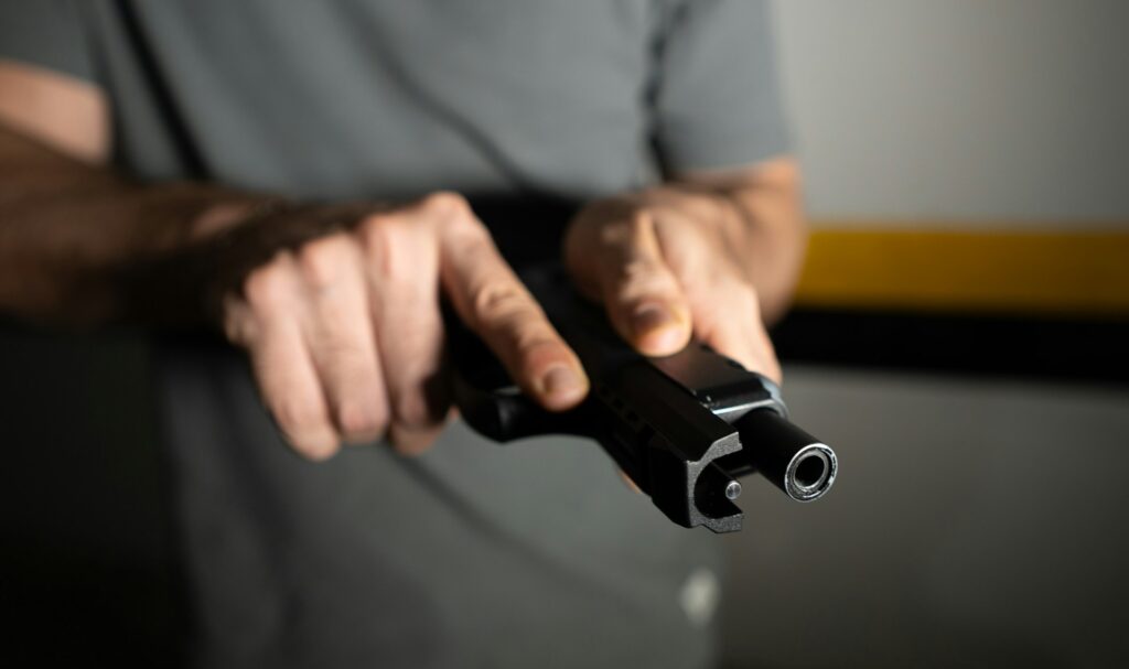 police gun