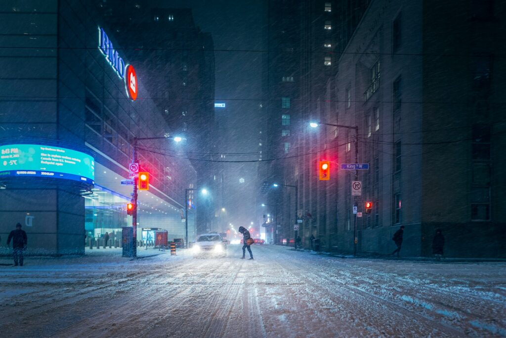 Winter Pedestrian Lighting